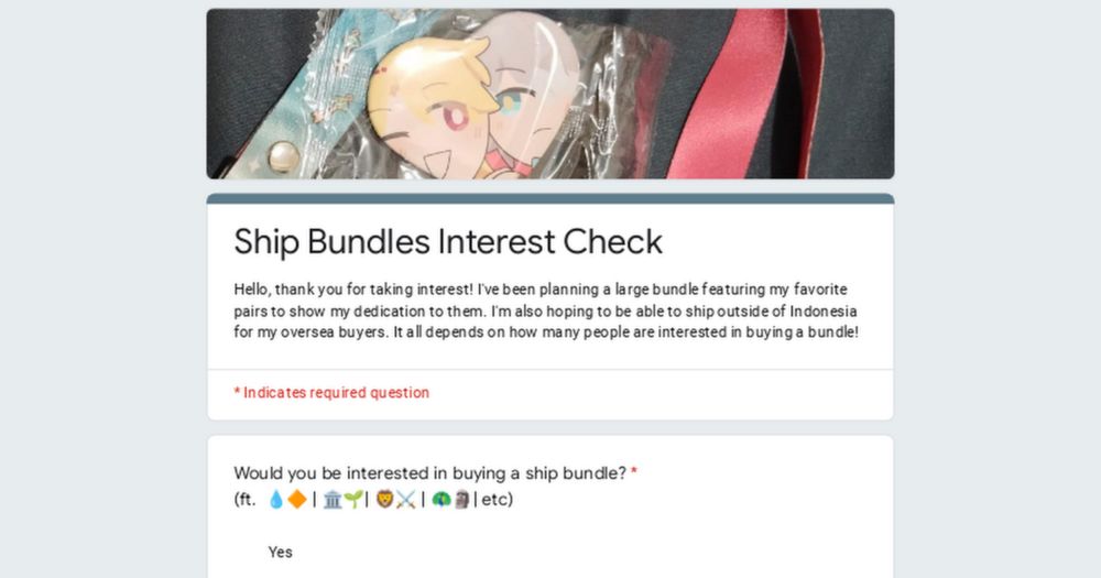 Ship Bundles Interest Check