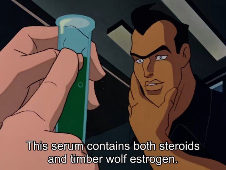 vial of green stuff.