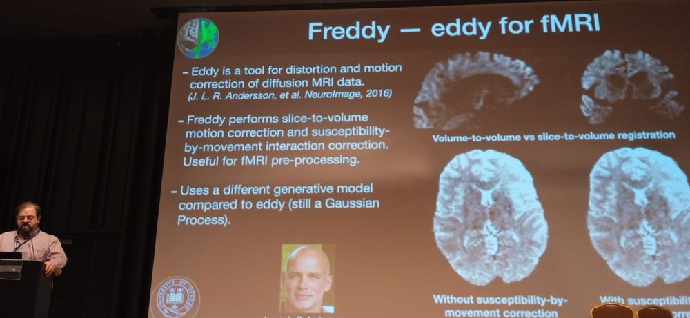 pic of the presenter + slide presenting Freddy