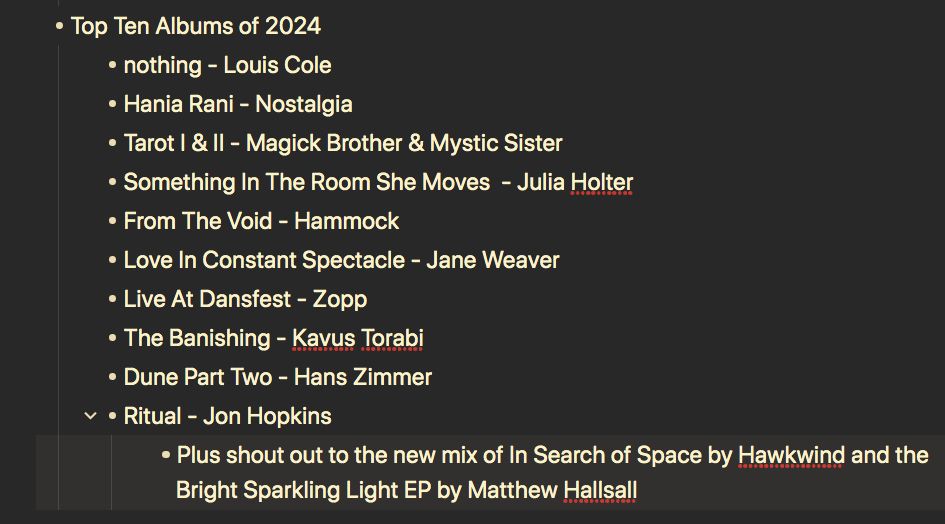 top 10 albums of 2024