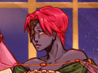 A close up of Gooey from Dimension 20's A Crown of Candy