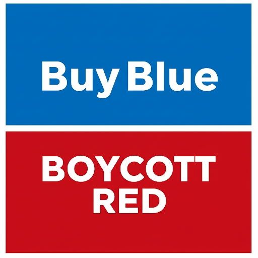 Buy Blue. Boycott Red 