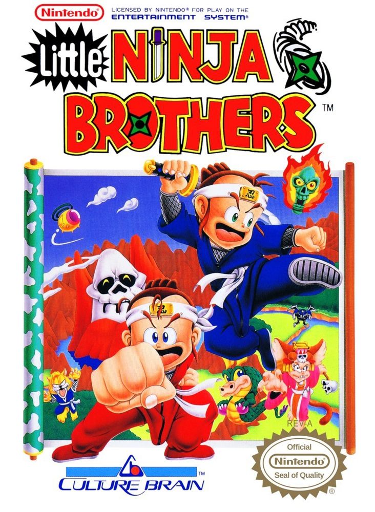 Capada do jogo Little Ninja Brothers Para NES
