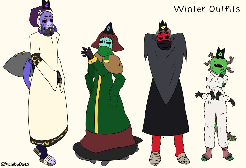 Ditto, the Bishops in comfy, Winter clothing