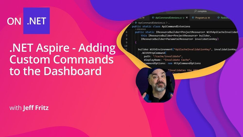 .NET Aspire - Adding Custom Commands to the Dashboard