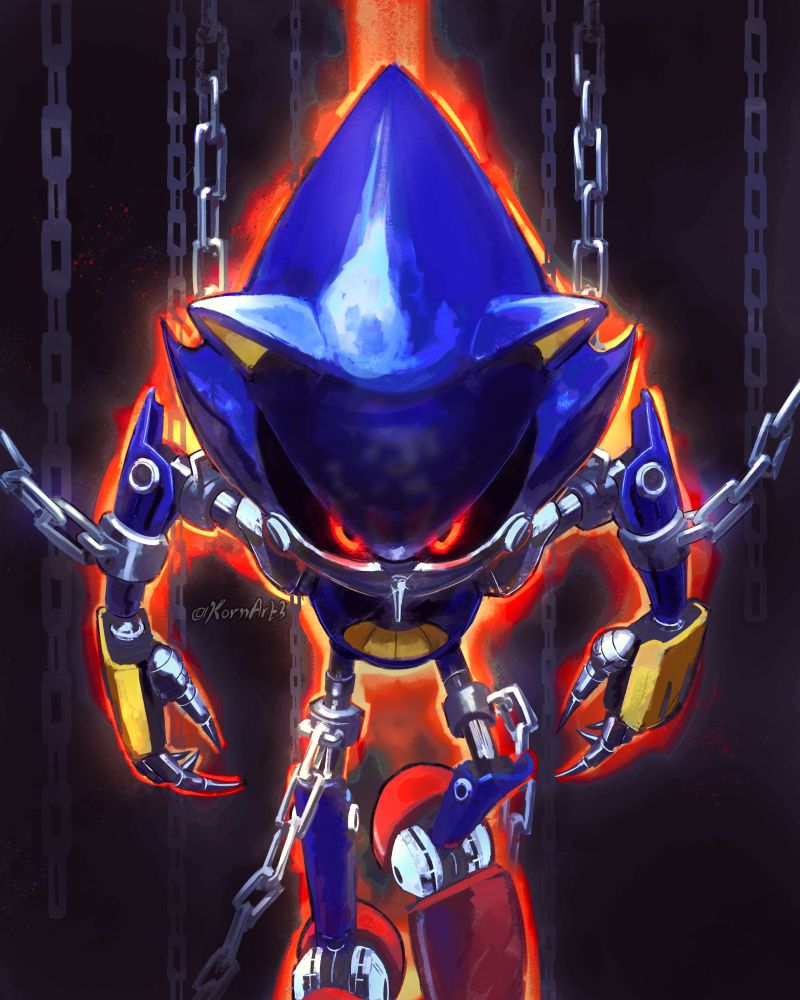 Metal Sonic IDW Redraw