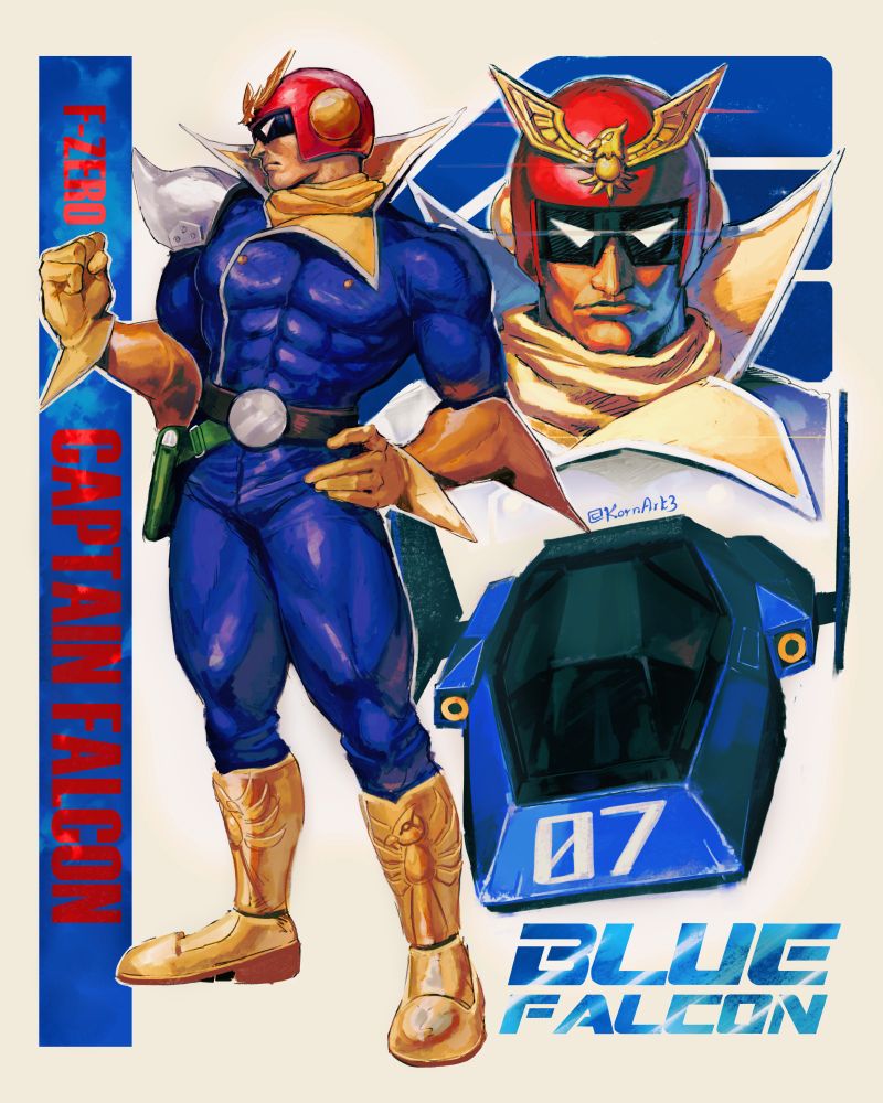 Captain Falcon, made for a melee collab hosted by @raivnn8 on twitter