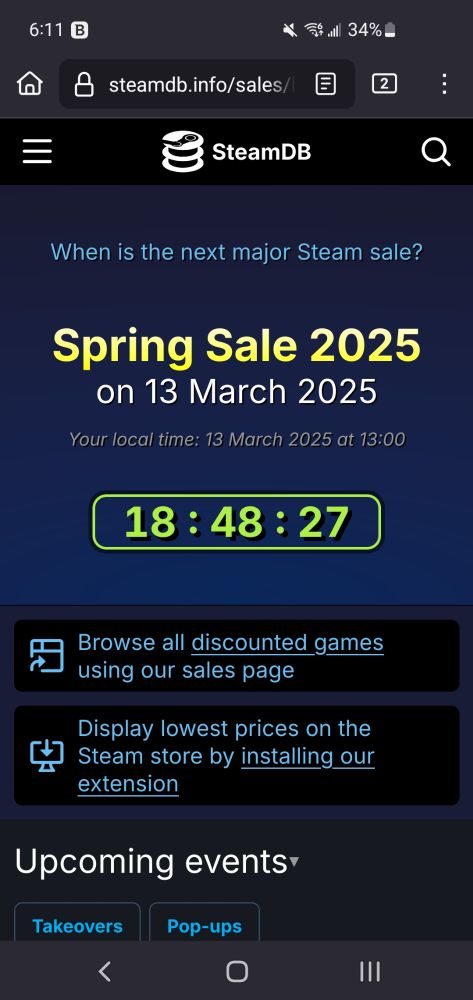 Countdown to Steam Spring Sale