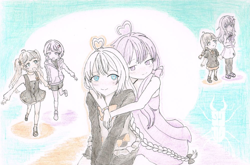 結月ゆかり蕾(仮)ロングヘア概念＋紲星あかり萌
結月ゆかり雫別衣装＋紲星あかり蕾私服ツインテール概念
結月ゆかり＆紲星あかり　プライズフィギュアの部屋着