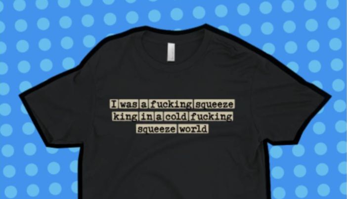 A shirt from the Jackbox game JobJob It reads: 