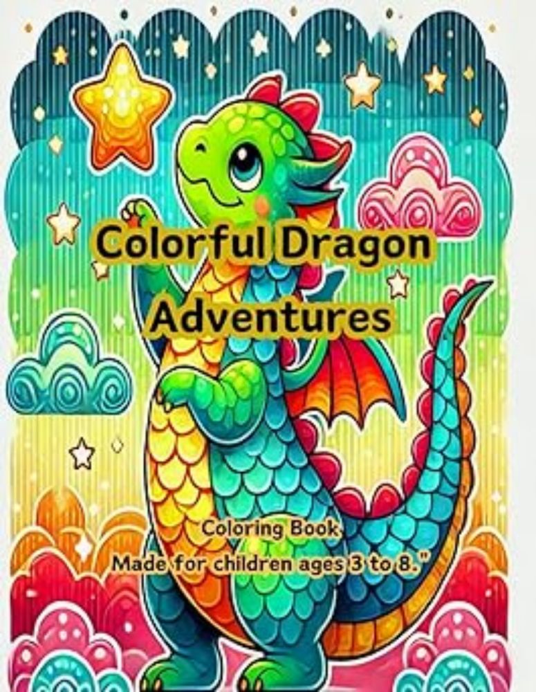 Colorful Dragon Adventures: Made for children ages 3 to 8.: ha, merow: 9798334640153: Amazon.com: Books