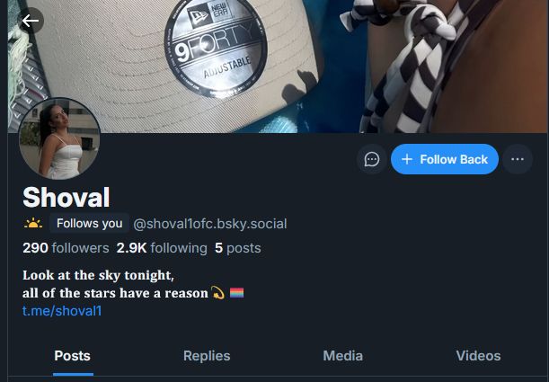 bot account named shoval1ofc.bsky.social‬