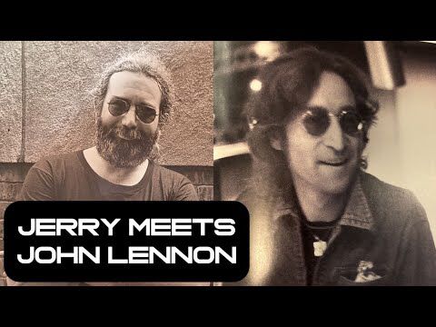 Jerry Meets John Lennon, A Day In The Life. #thebeatles #johnlennon #grateful #rock #jerry #bigsteve