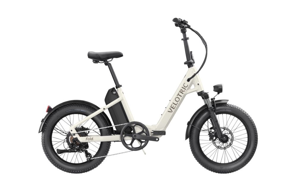 White electric bicycle