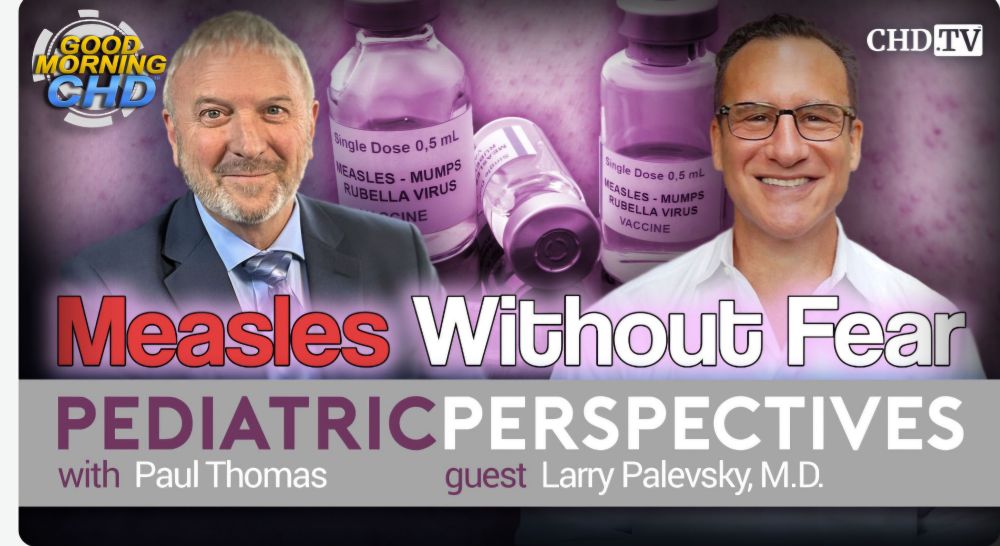 It's the banner for a video entitles "Measles without fear, pediatric perspectives "