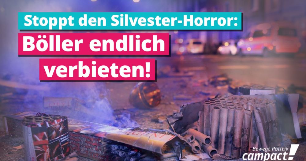 Böller endlich verbieten!