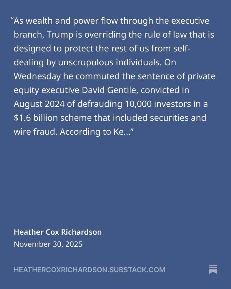 Chump pardons crooks.  Not good.