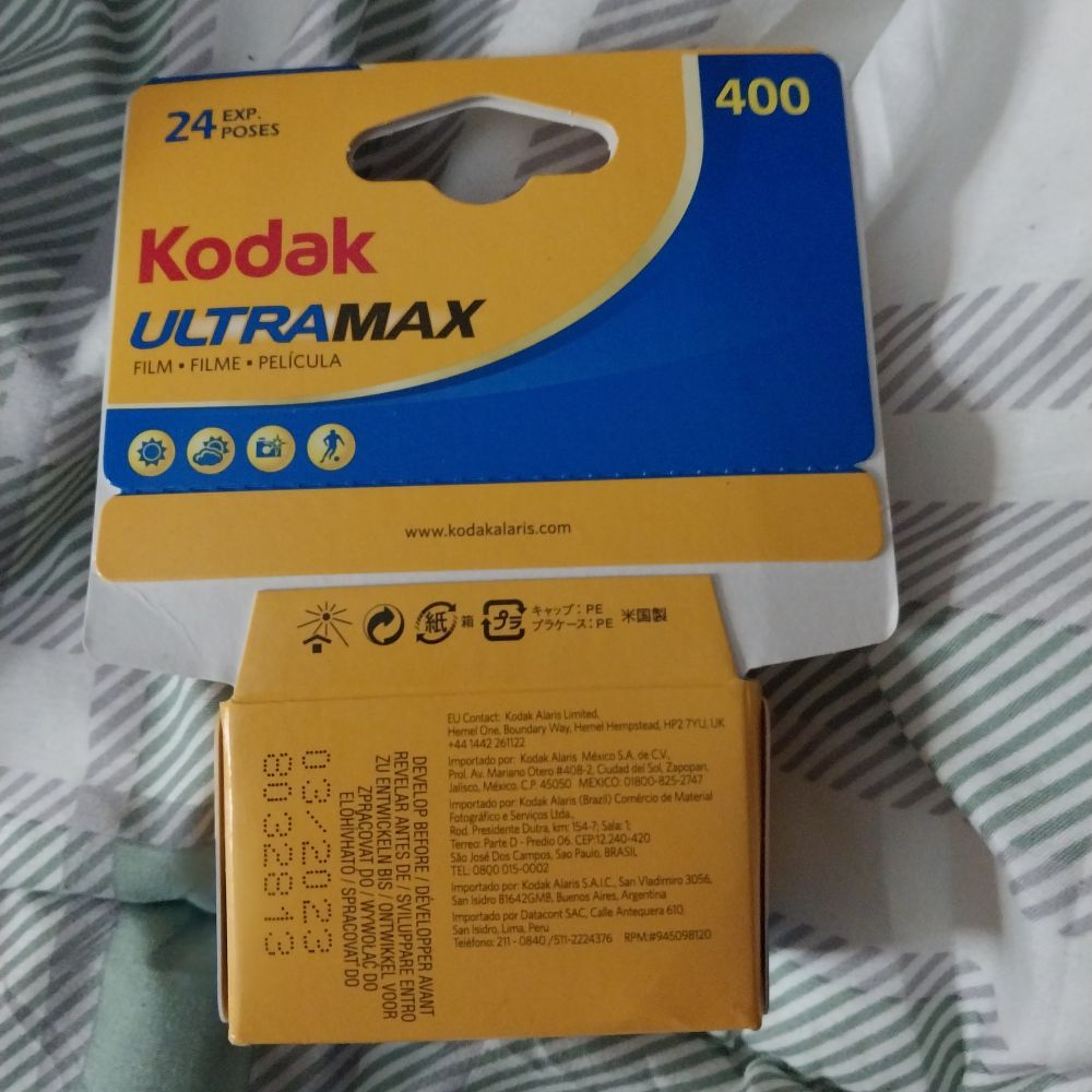 Kodak Ultramax 400 film that expired in March 2023