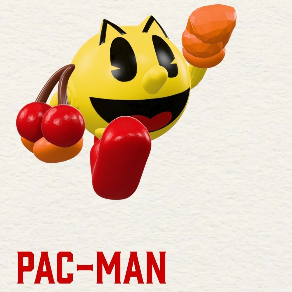3D render of the Pac-Man balloon at the 2025 Macy's Thanksgiving Day Parade