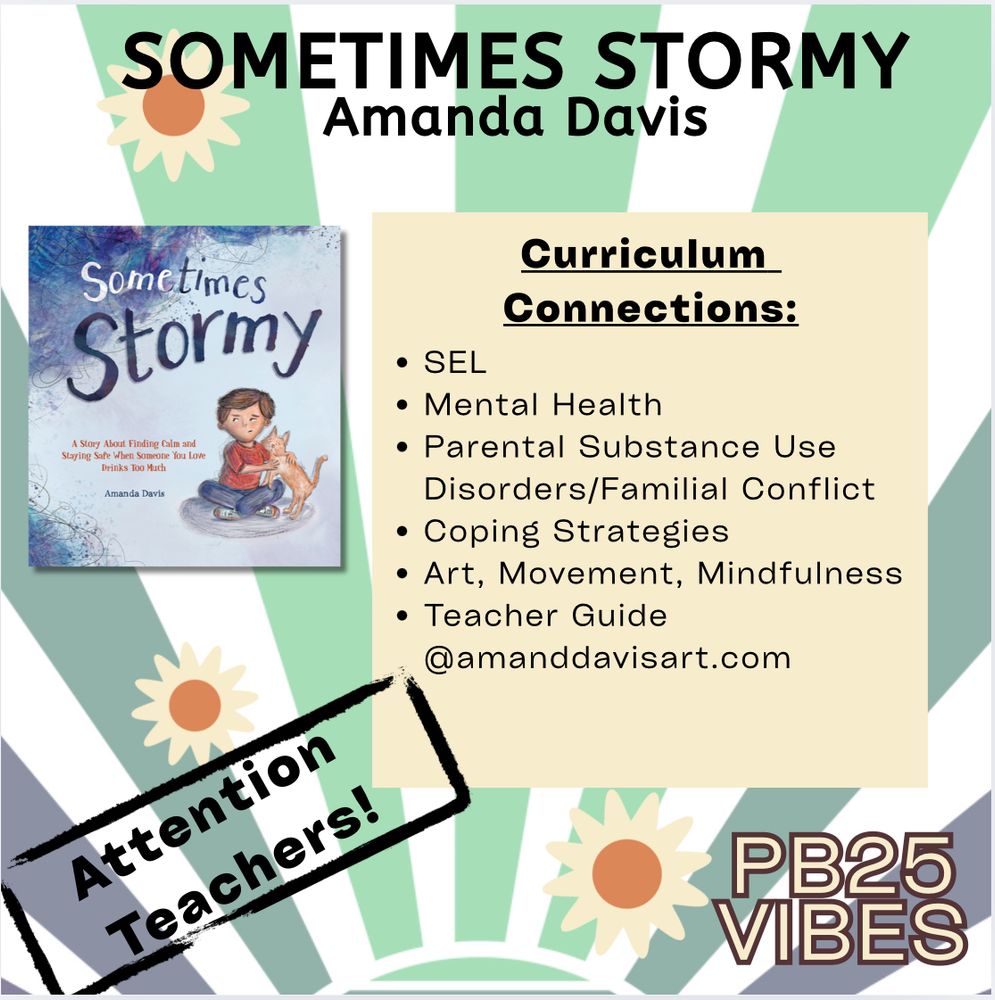SEL
Mental Health
Parental Substance Use Disorders/Familial Conflict
Coping Strategies
Art, Movement, Mindfulness
Teacher Guide @amanddavisart.com
