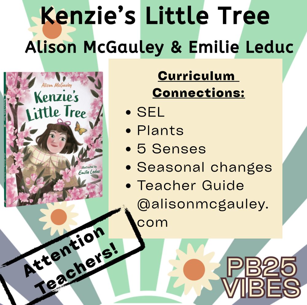 SEL
Plants
5 Senses
Seasonal changes
Teacher Guide @alisonmcgauley.com
