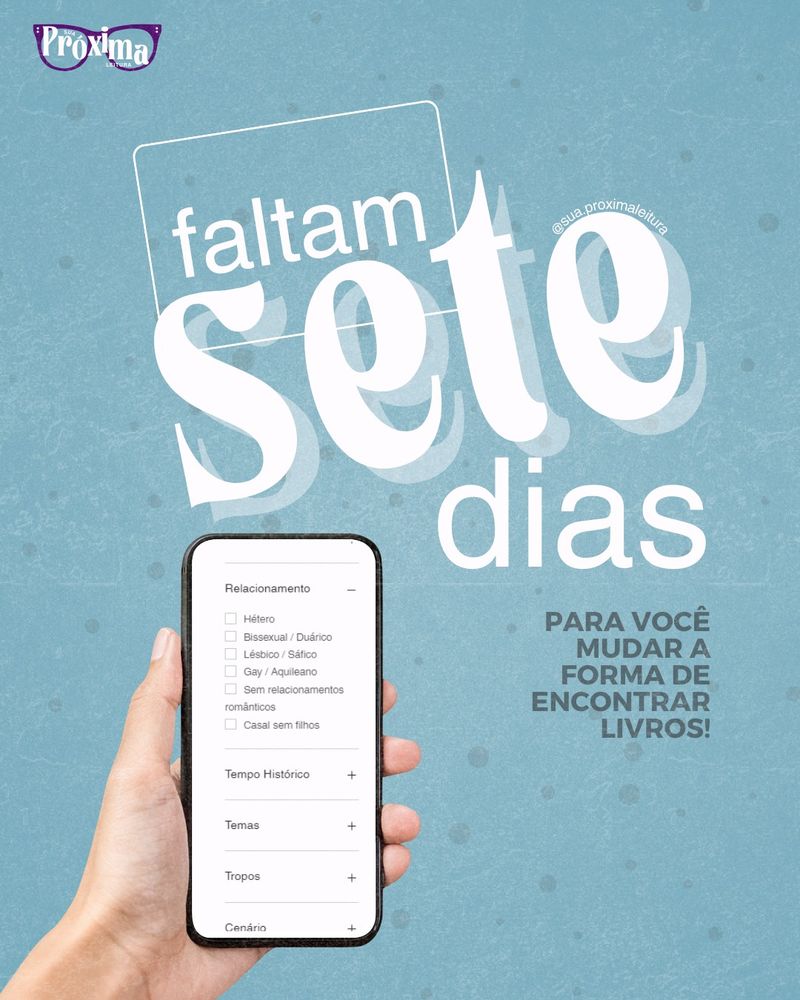 faltam 7 dias para você mudar a forma de encontrar livros