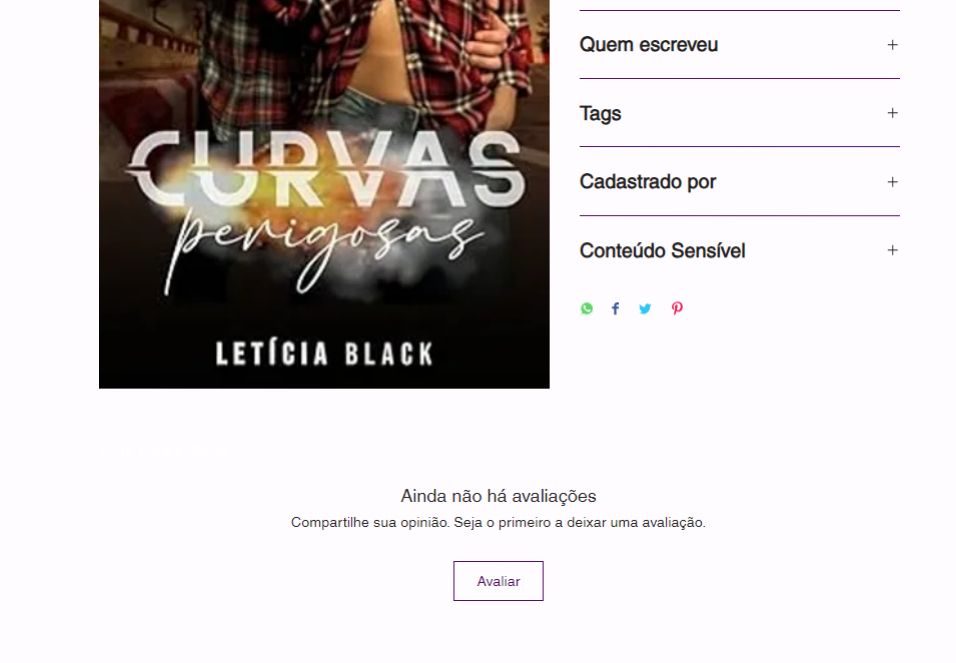 Página do livro, mostrando sistema de avaliação