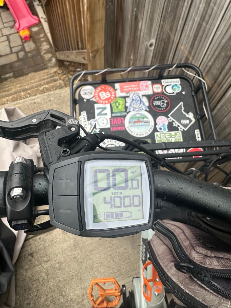 Tern GSD with 4 thousand miles on the odometer. 