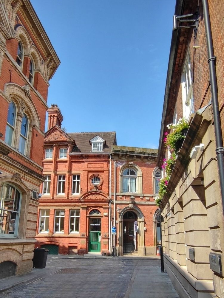 Where Bowlalley Lane joins the Land of Green Ginger. 