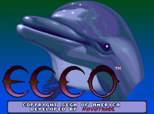 Title screen from Ecco the Dolphin