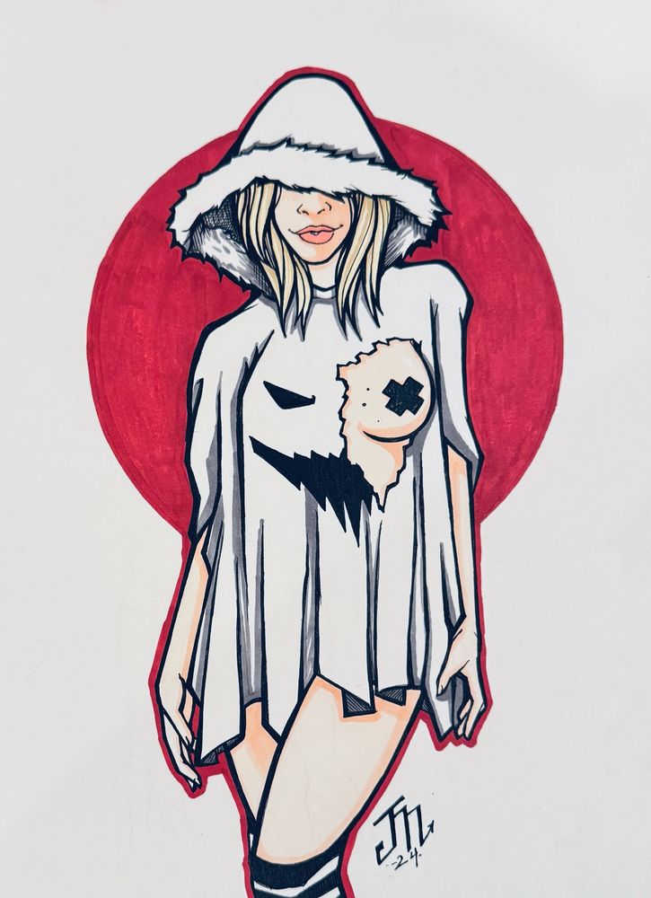 Ghostly girl pin up 