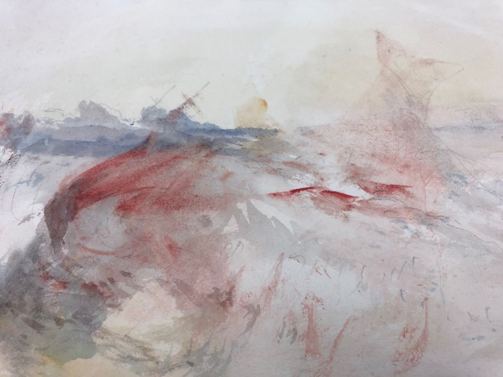 A close-up of JMW Turner’s ‘A Harpooned Whale’