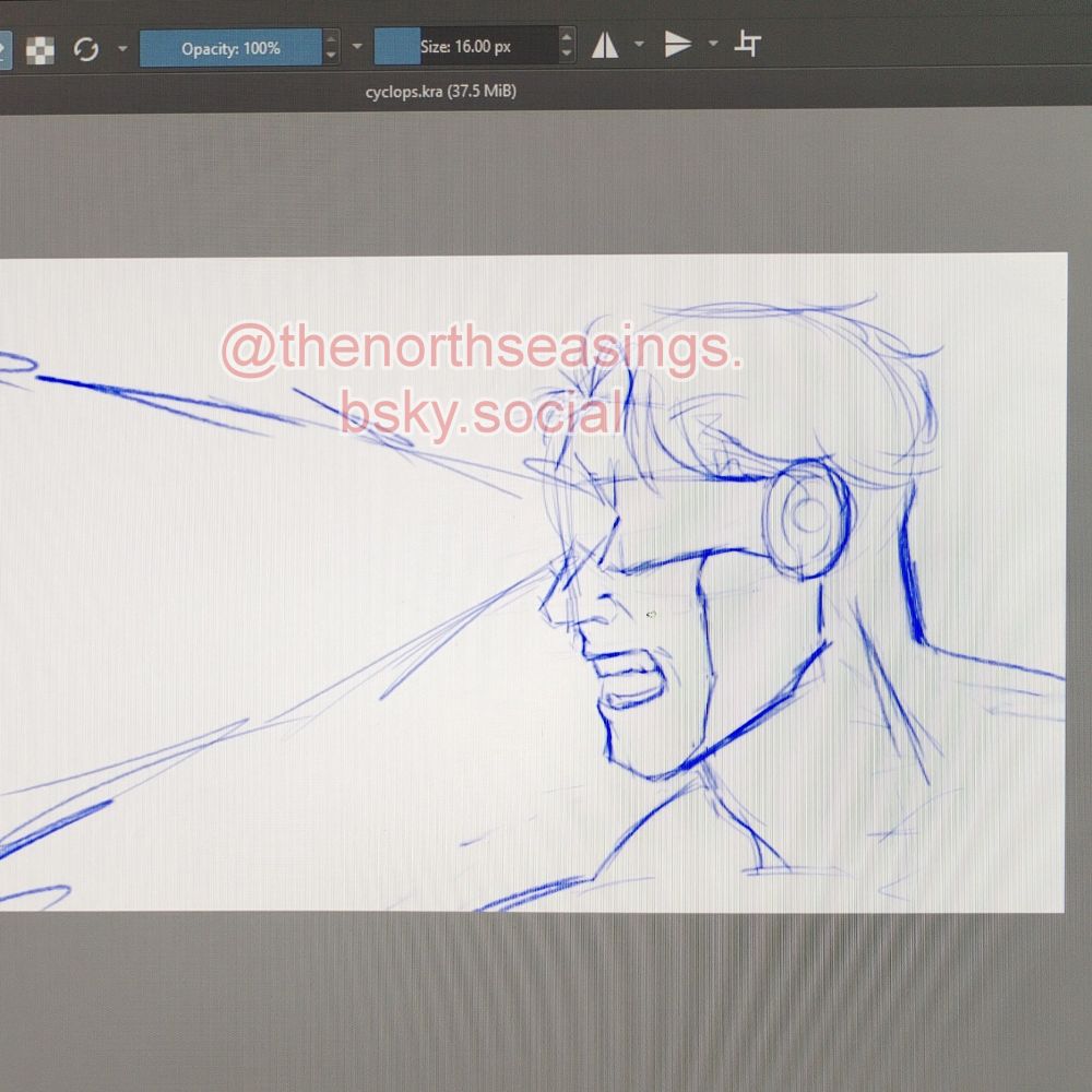 a sketch of the cyclops drawing