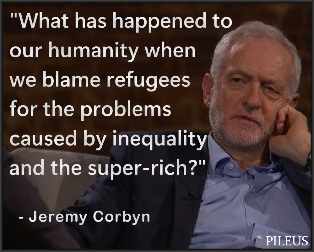 What has happened to our humanity when we blame refugees for the problems caused by inequality and the super-rich?