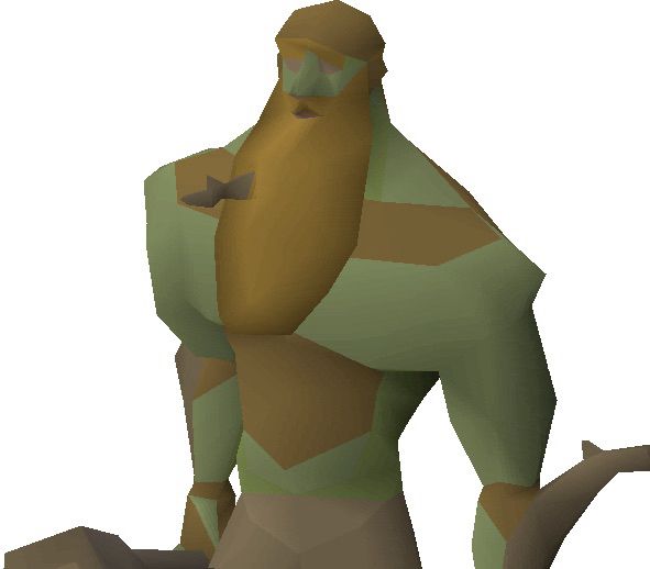 An image of a moss giant from the game old school RuneScape