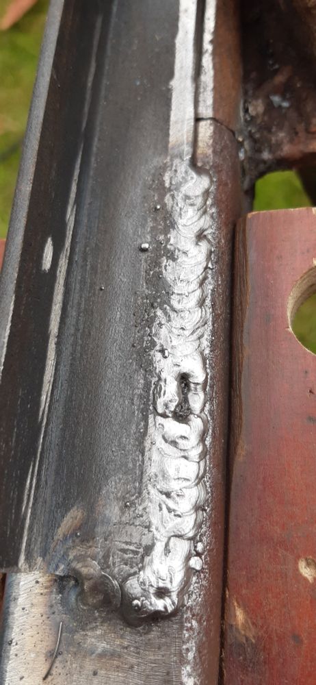 Arc seam weld which I am pleased with.