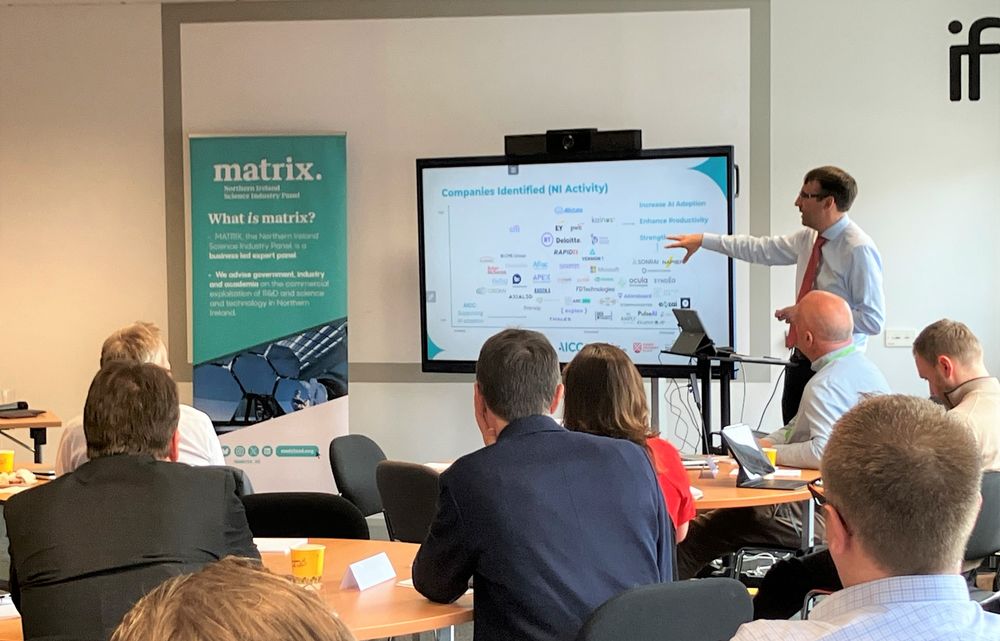 David Crozier (AICC) presenting at the Matrix plenary