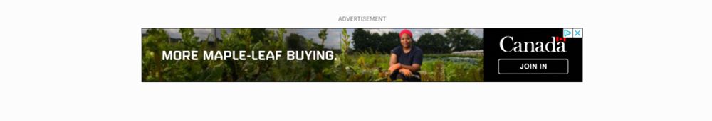 Government of Canada ad ‘more maple leaf buying’