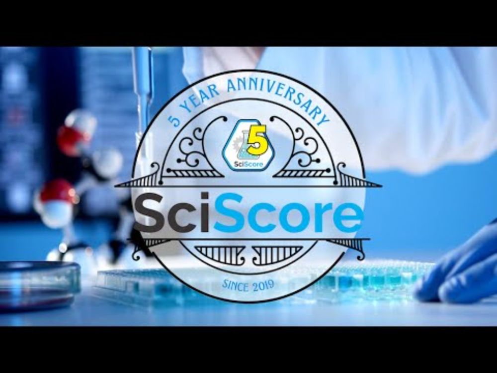 5 years SciScore - end of year