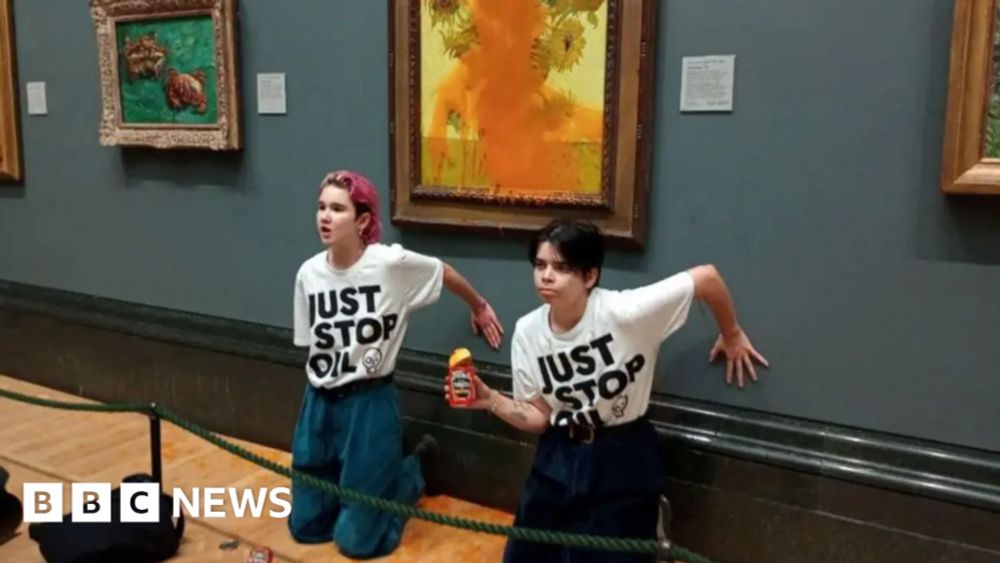 Just Stop Oil: Protesters throw soup on Van Gogh paintings