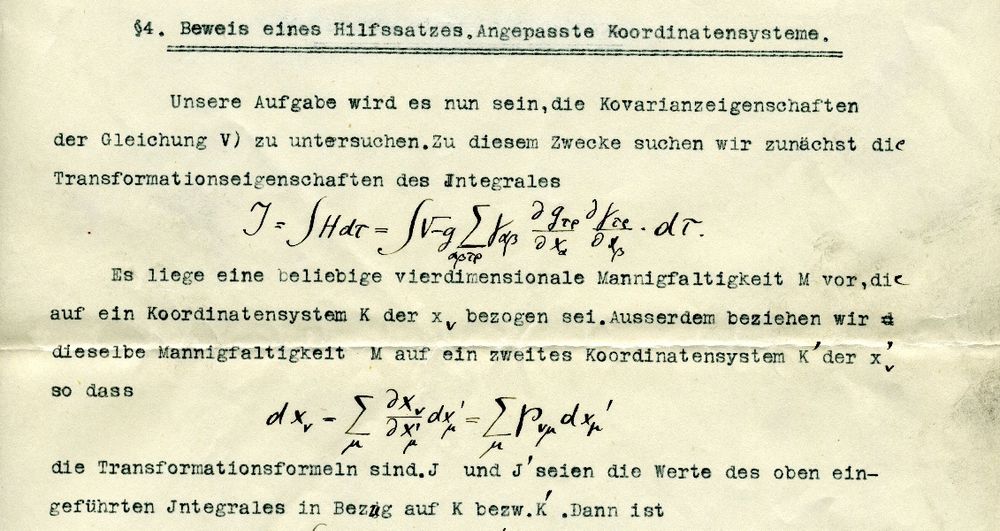 Screenshot of Einstein's manuscript
https://ilorentz.org/history/Einstein_archive/Einstein_1914_typescript/index.html#Einstein_1914_07.html