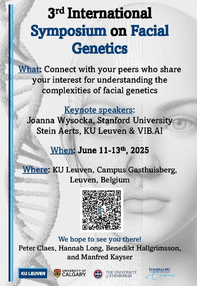 A flyer for the 3rd International Symposium On Facial Genetics