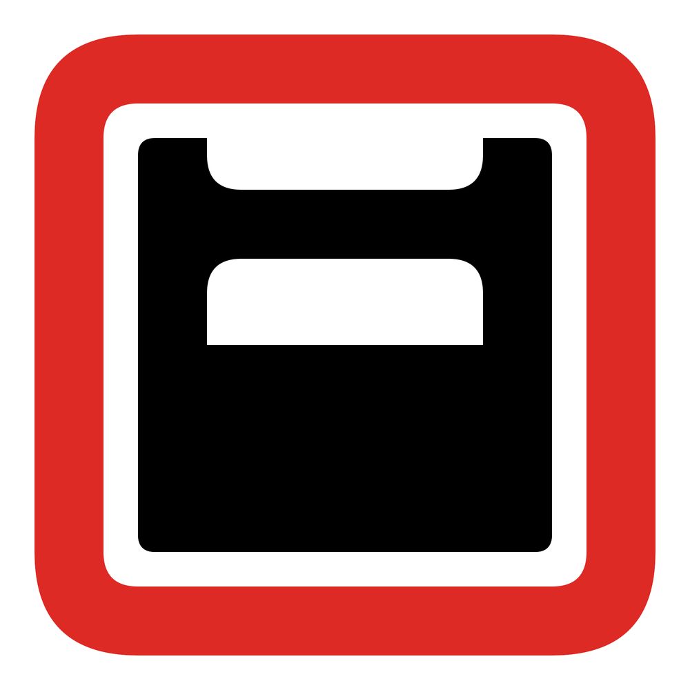 Sign combining elements of Ron Cobb's Semiotic Standard for the movie Alien (1979): Ladder  (stylized ladder;rectangle)