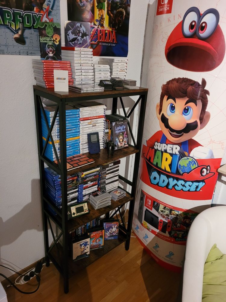 Mein neues Regal für meine Videospiele