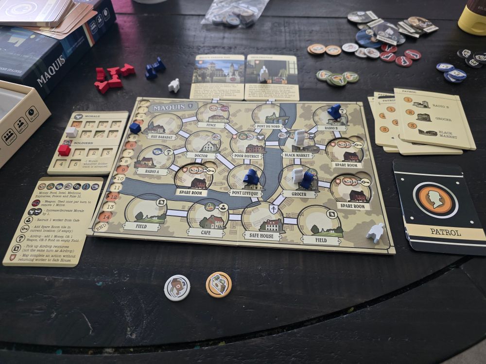 Maquis, lost early on when all of my agents got cut off.
