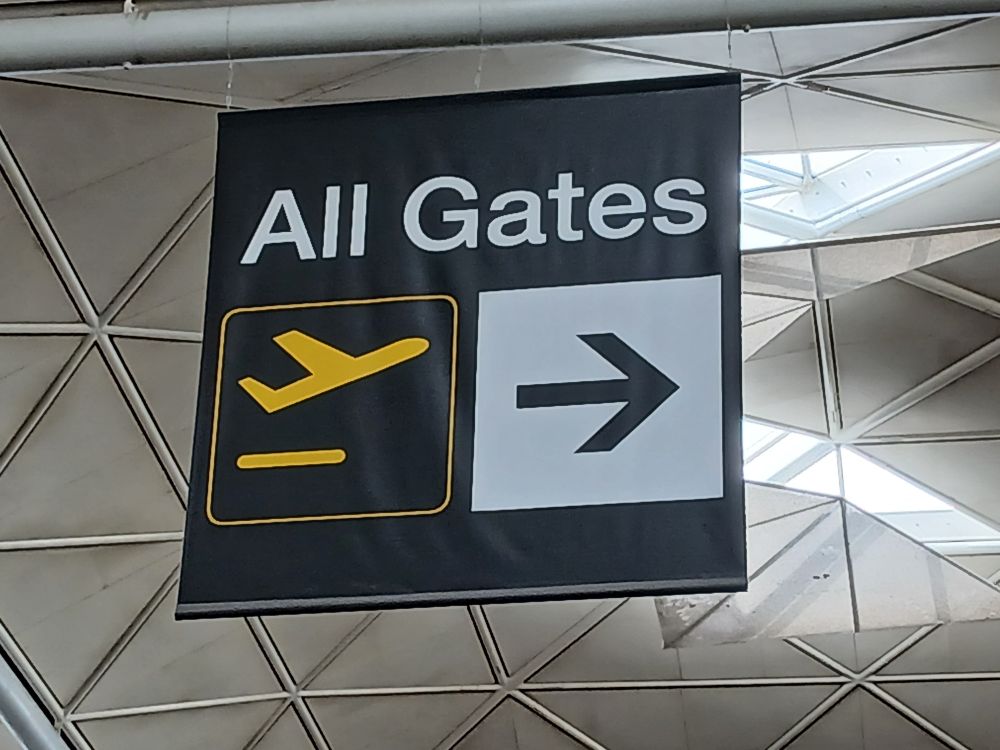 All Gates sign at an airport 