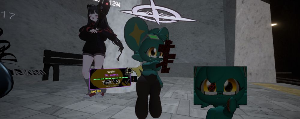 Crayon plush holding a PNG of CENSORED, another Lobotomy Corporation abnormality, which was available during Terrors of Nowhere's April Fools' event as "girlfriend" which is a reskinned plush