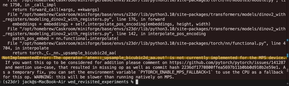 :_( 
operation not implemented on MPS
woe is me...