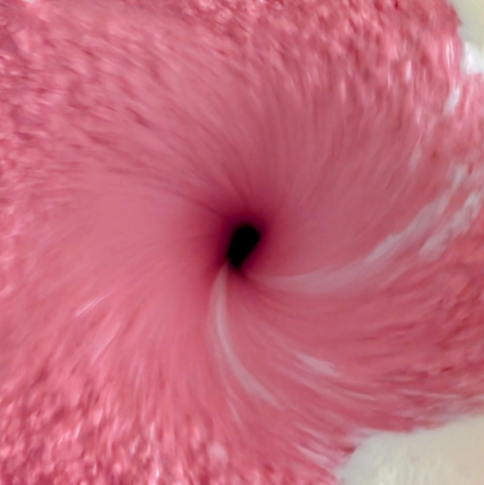 Swirling abstract picture. Smoothie or black hole?