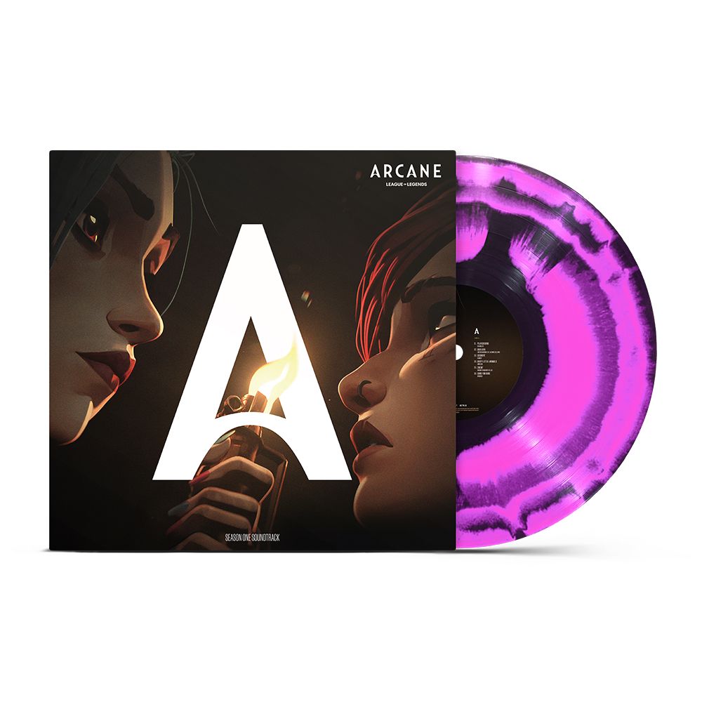 Arcane - Season 1 Soundtrack: Pink & Black Splatter Vinyl LP - Arcane UK